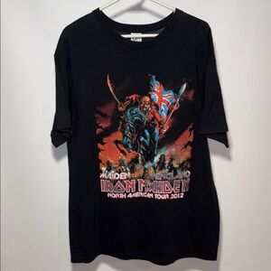Iron Maiden 2012 tour T-shirt